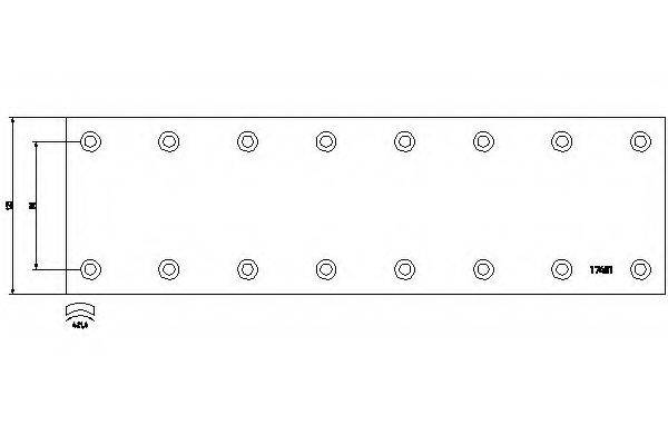 Колодка тормозной накладки 17481 TEXTAR