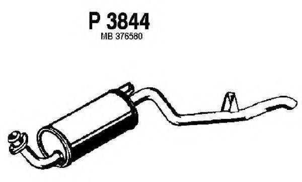 Глушитель выхлопных газов конечный P3844 FENNO