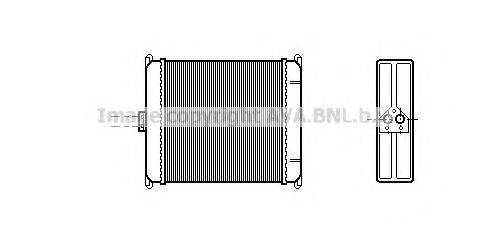 Теплообменник, отопление салона PE6089 AVA QUALITY COOLING