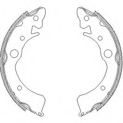 Комплект тормозных колодок Z4096.00 WOKING