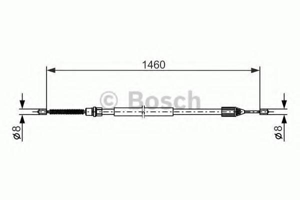 Трос, стояночная тормозная система 1 987 477 646 BOSCH