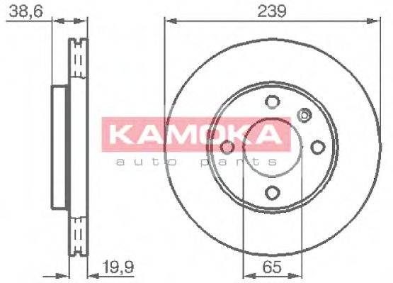Тормозной диск 103350 KAMOKA