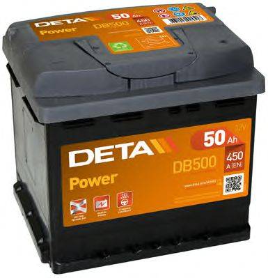 Стартерная аккумуляторная батарея DB500 DETA