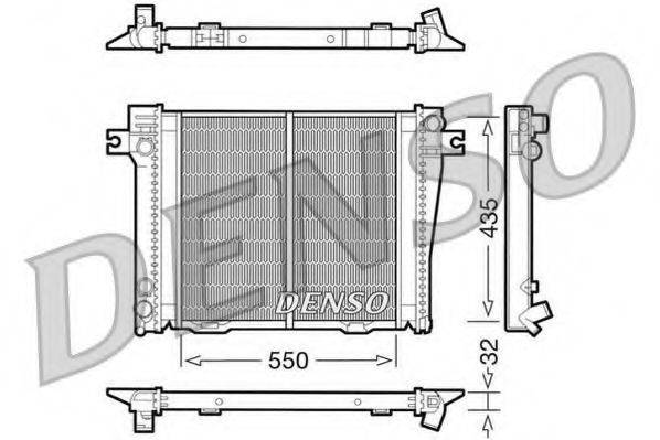 Радиатор, охлаждение двигателя DRM05036 DENSO