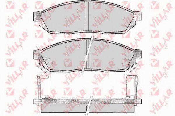 Комплект тормозных колодок, дисковый тормоз 626.0075 VILLAR