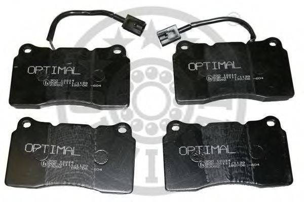 Комплект тормозных колодок, дисковый тормоз 12214 OPTIMAL