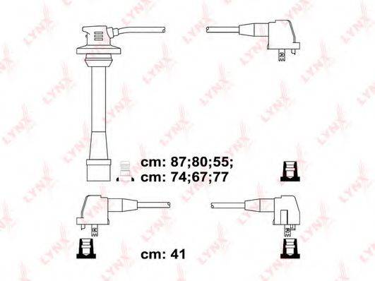 Комплект проводов зажигания SPC7523 LYNXauto