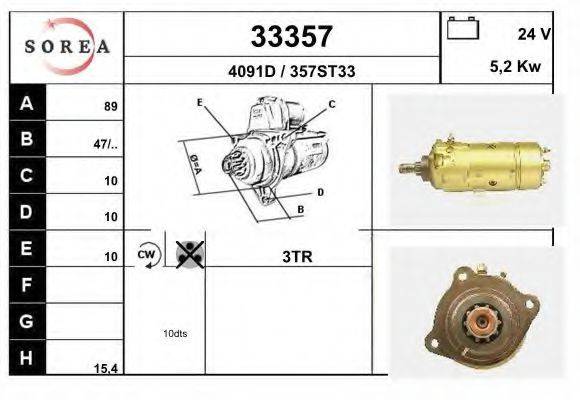 Стартер 33357 EAI