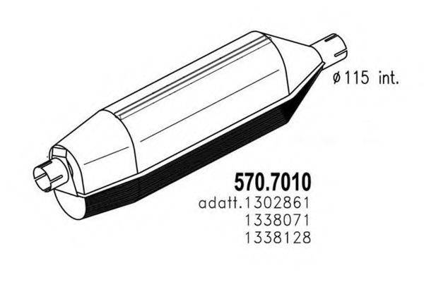 Средний / конечный глушитель ОГ 570.7010 ASSO