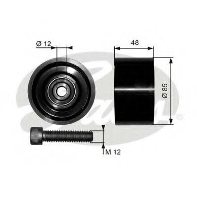 Паразитный / ведущий ролик, поликлиновой ремень T36111 GATES