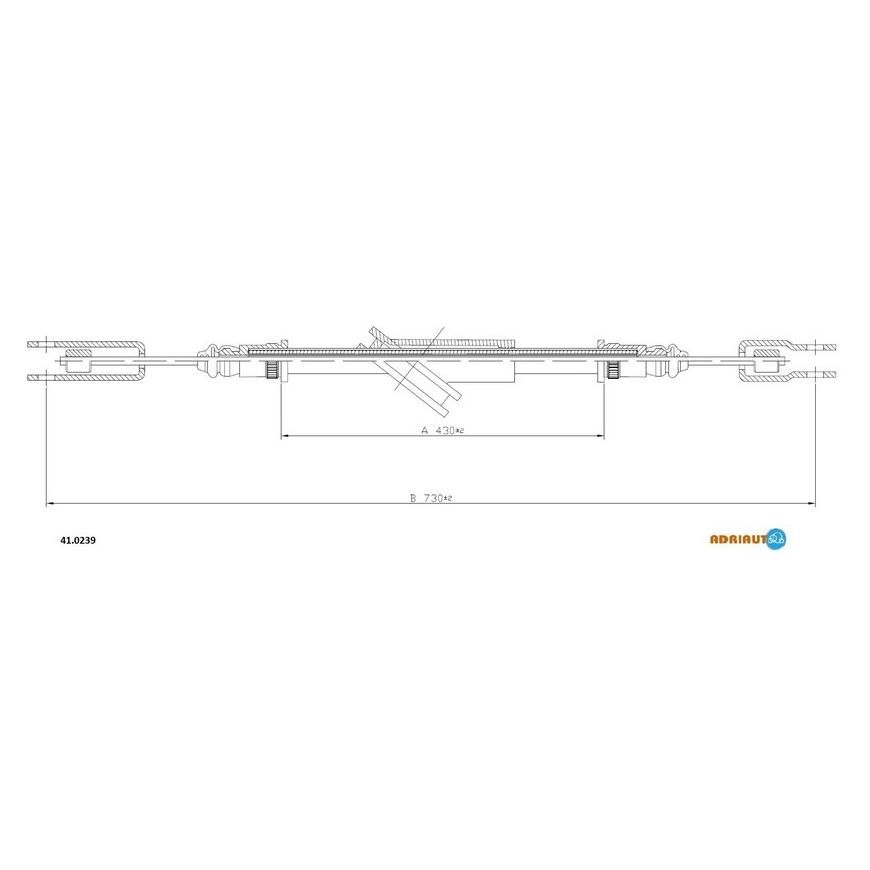 Тросик стояночного тормоза Adriauto 41.0239 ADRIAUTO