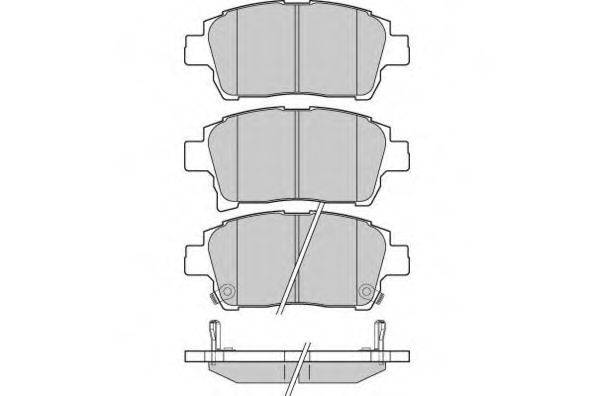 Комплект тормозных колодок, дисковый тормоз 12-1201 E.T.F.