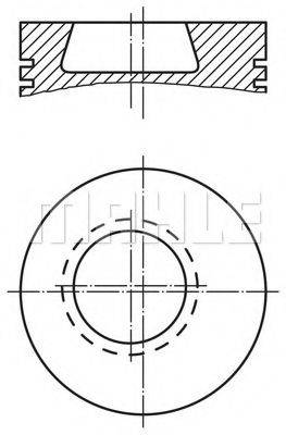 Поршень 002 80 00 MAHLE ORIGINAL