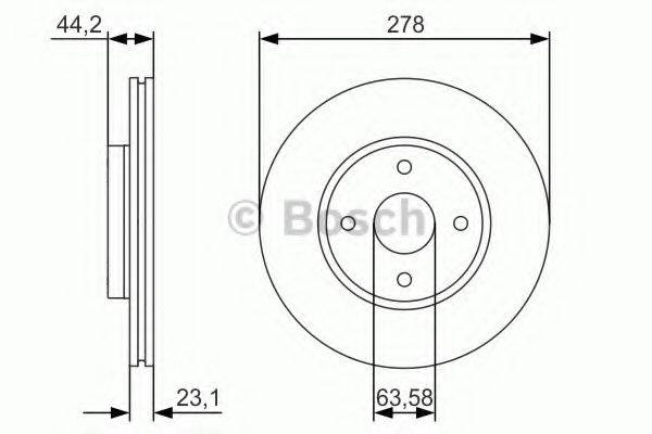 Тормозной диск 0 986 479 659 BOSCH