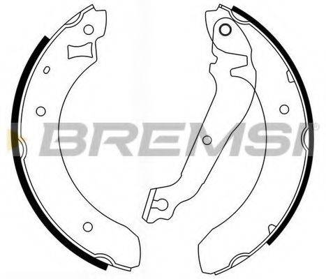 Комплект тормозных колодок GF0215 BREMSI