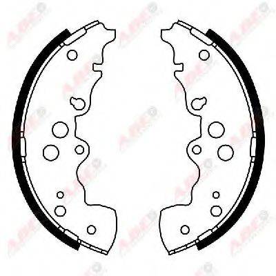Комплект тормозных колодок C08023ABE ABE