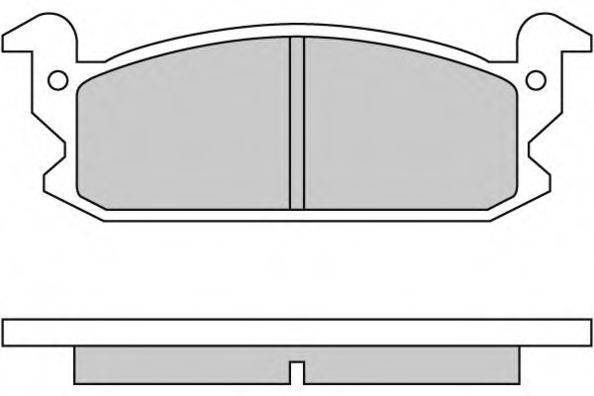 Комплект тормозных колодок, дисковый тормоз 12-0280 E.T.F.