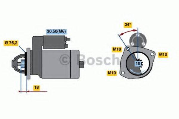 Стартер 0 001 107 418 BOSCH