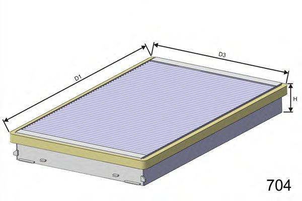 Фильтр салонный HB127C MISFAT