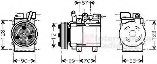 Компрессор, кондиционер 8200K257 VAN WEZEL