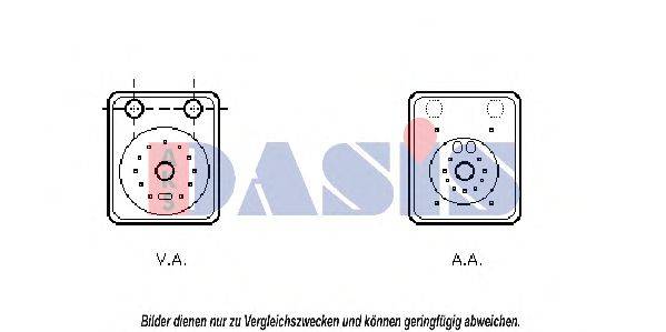 масляный радиатор, двигательное масло 040024N AKS DASIS