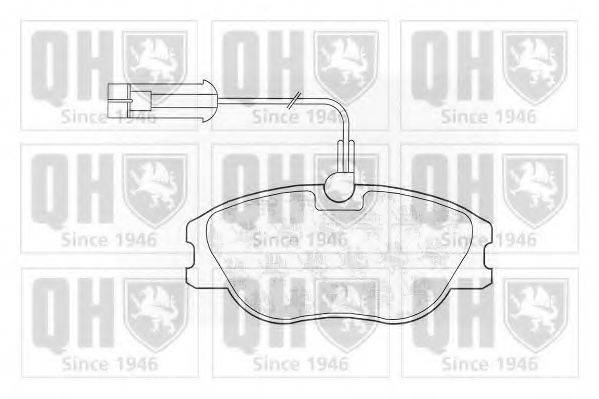 Комплект тормозных колодок, дисковый тормоз BP969 QUINTON HAZELL