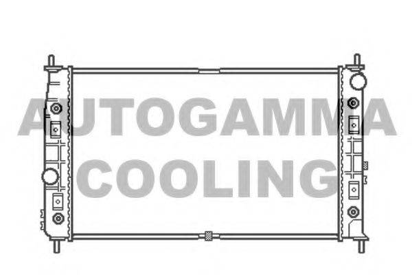 Радиатор, охлаждение двигателя 103762 AUTOGAMMA