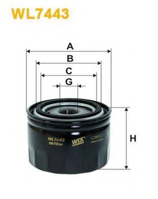 Фильтр масляный WL7443 WIX FILTERS