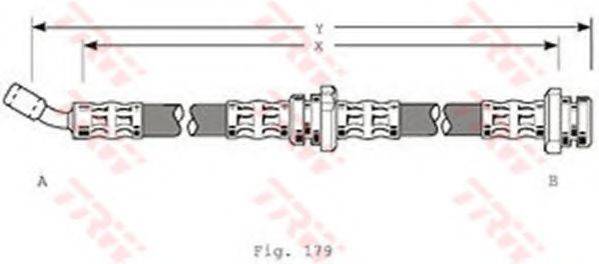 Тормозной шланг PHD205 TRW