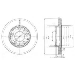 Тормозной диск BG3724 DELPHI