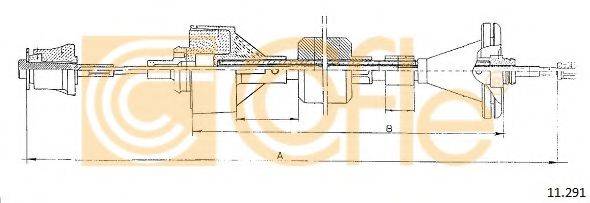 Трос, управление сцеплением 11.291 COFLE