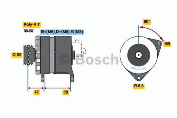 Генератор 0 986 039 881 BOSCH