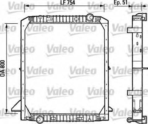 Радиатор, охлаждение двигателя 730964 VALEO