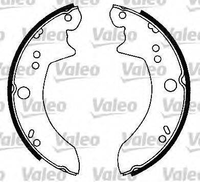 Комплект тормозных колодок 553801 VALEO