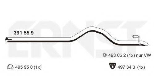Труба выхлопного газа 391559 ERNST