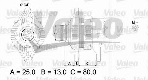 Генератор 436545 VALEO