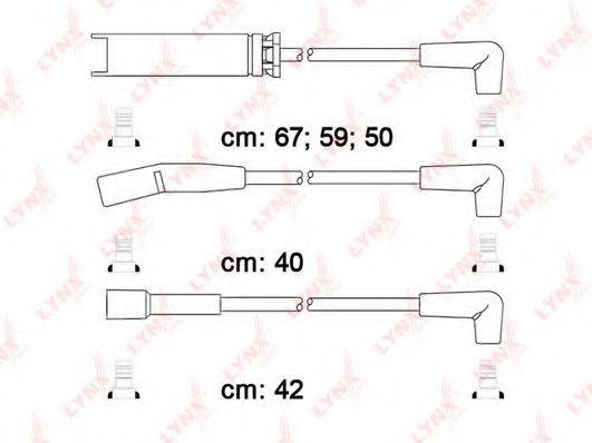 Комплект проводов зажигания SPC1816 LYNXauto