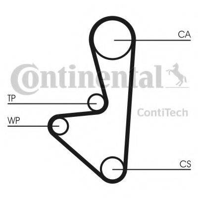 CT607 CONTITECH Ремень ГРМ CT607 CONTITECH
