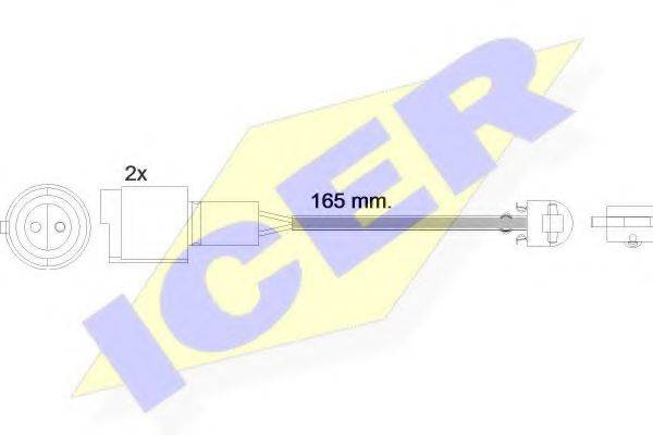 Сигнализатор, износ тормозных колодок 610238 E C ICER