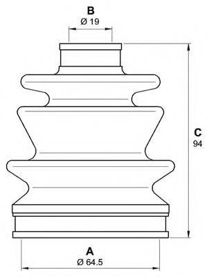 Комплект пылника, приводной вал 13-0099 METELLI