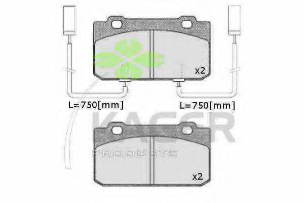 Комплект тормозных колодок 35-0439 KAGER