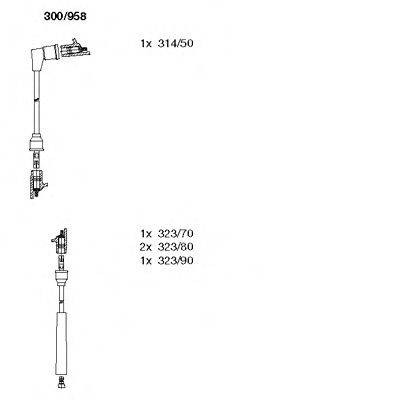 Комплект проводов зажигания 300/958 BREMI