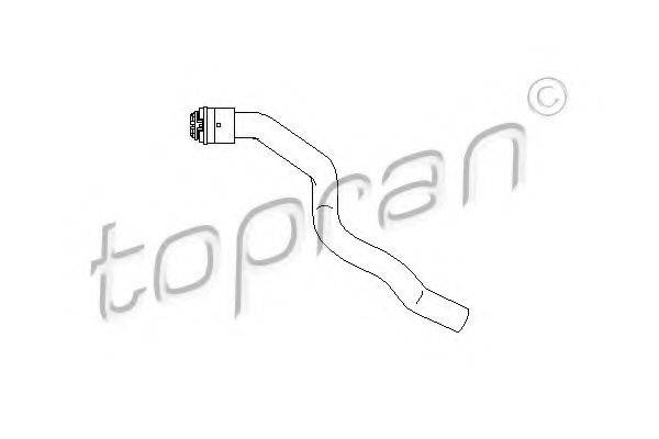 207 684 TOPRAN Шланг радиатора 207 684 TOPRAN