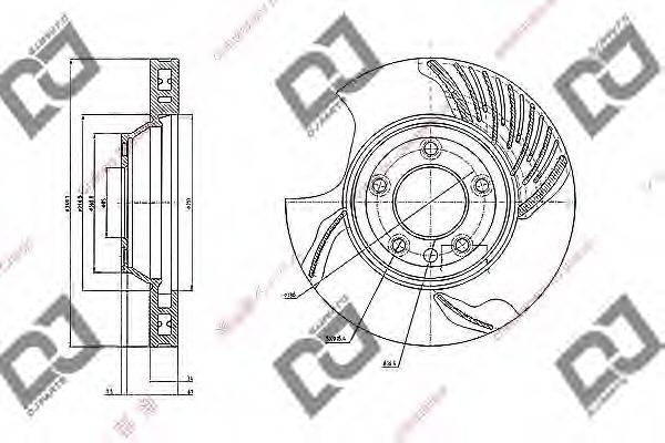 Тормозной диск BD1893 DJ PARTS