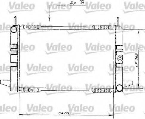 Радиатор, охлаждение двигателя 730148 VALEO