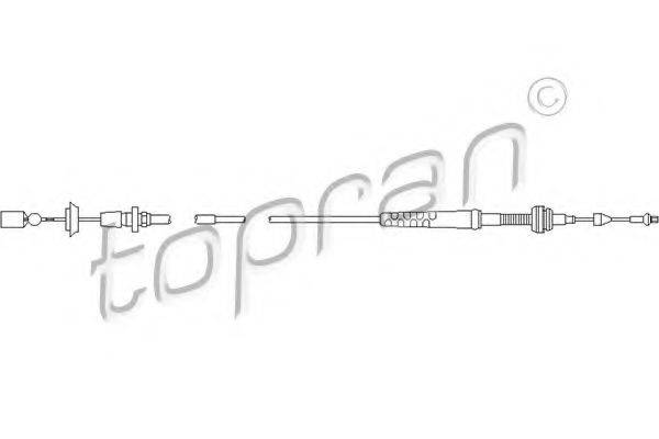 Тросик газа 103 081 TOPRAN