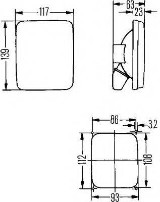 Фонарь 2SA 005 200-171 HELLA