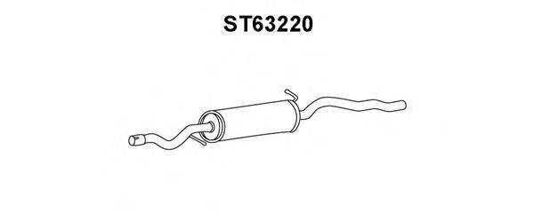 Средний глушитель выхлопных газов ST63220 VENEPORTE