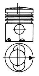 Поршень 91395700 KOLBENSCHMIDT