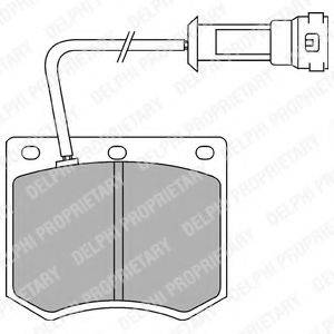 Комплект тормозных колодок, дисковый тормоз LP241 DELPHI